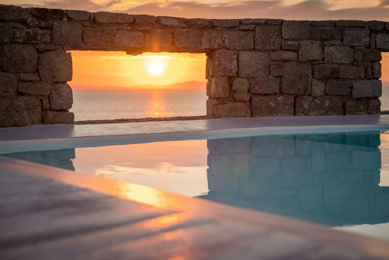 180 ° View PRIVATE Pool Villa Choulakia to enjoy SUN kissing SEA