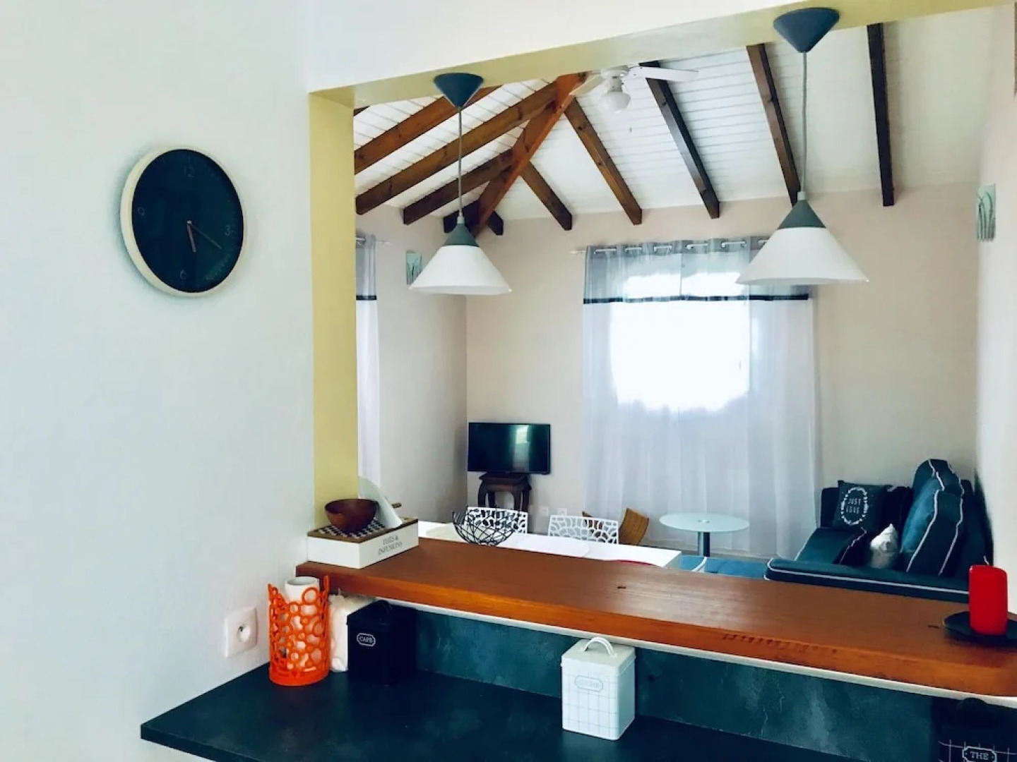 House With 2 Bedrooms in Petit-canal, With Wonderful sea View, Enclosed Garden and Wifi - 8 km From the Beach