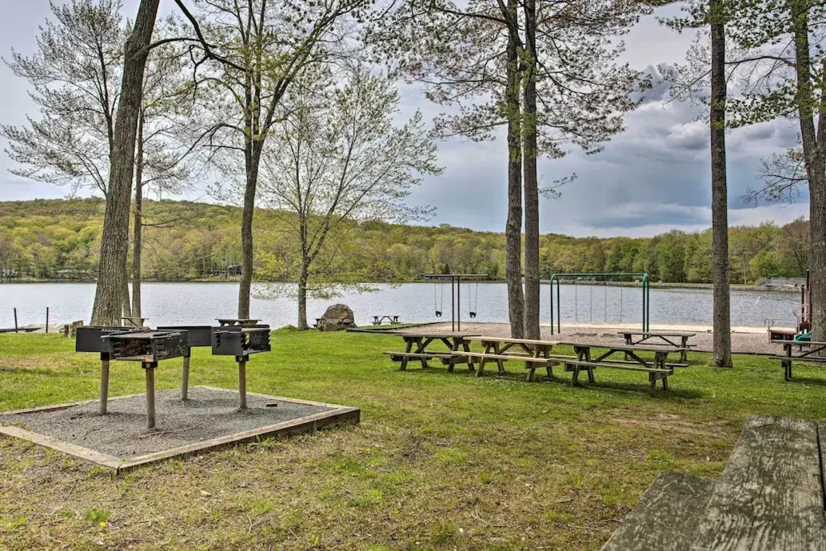 Walk to Locust Lake: Poconos Vacation Home!