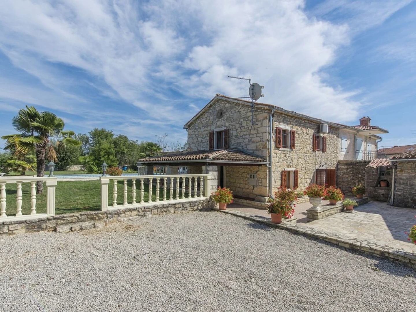 Stone Holiday House With a Spacious Yard and Private Pool