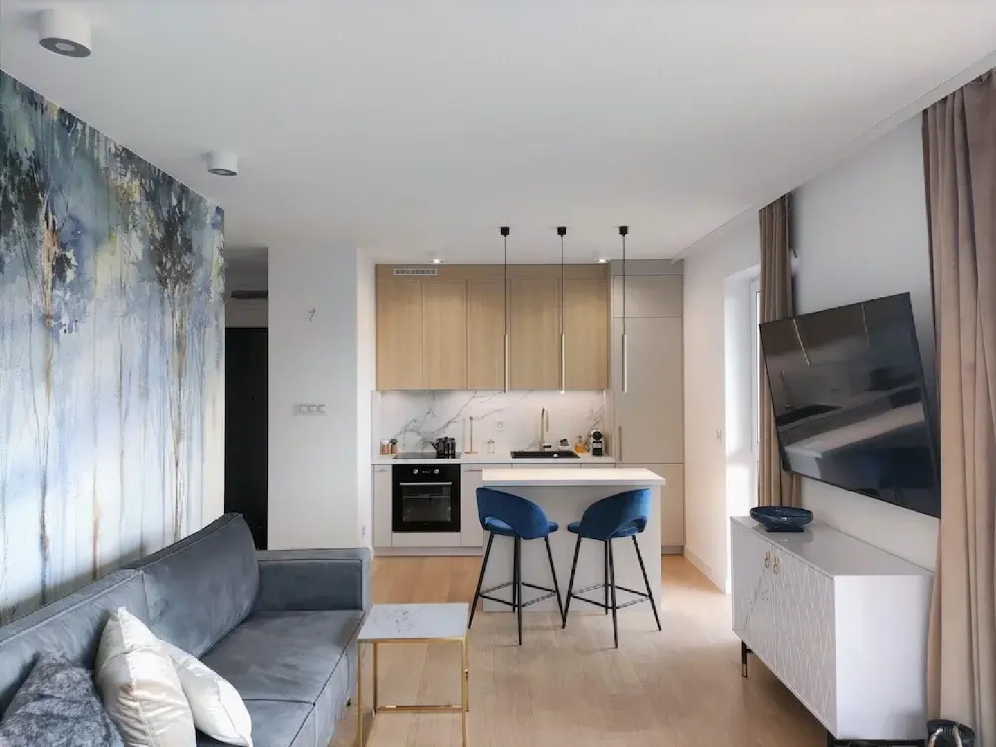 A Comfortable Apartment With a Swimming Pool and Sauna in Dziwnow for 4 People