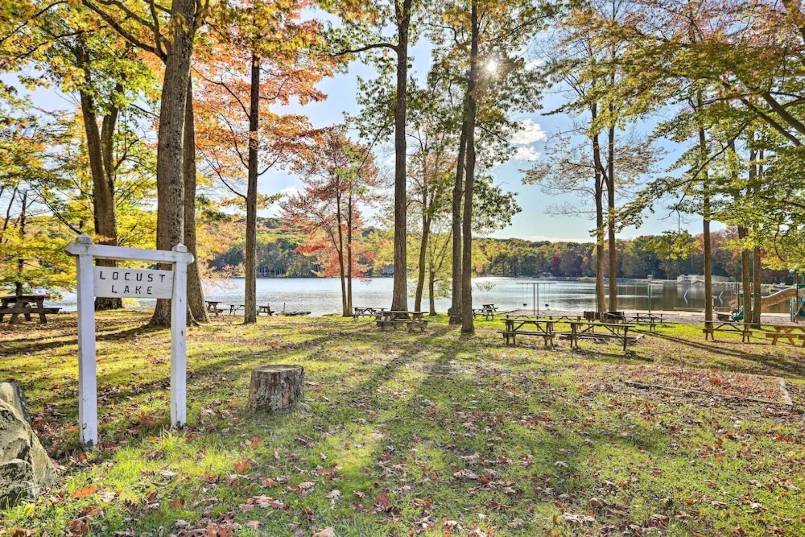 Walk to Locust Lake: Poconos Vacation Home!