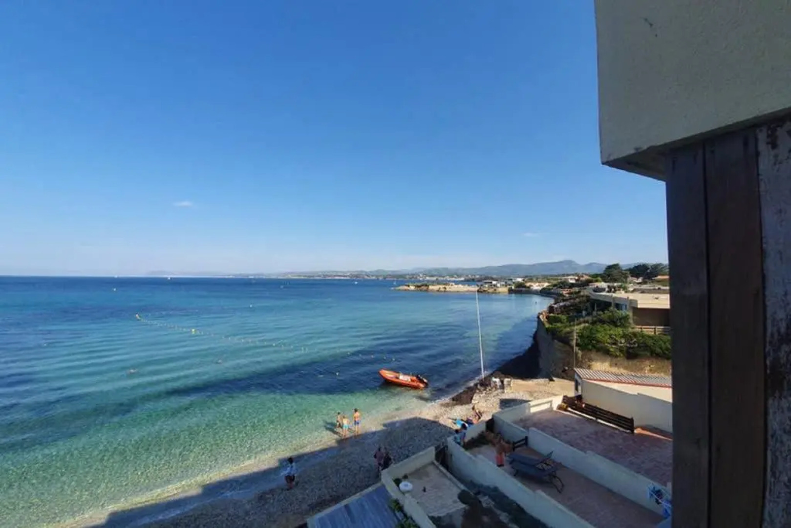 Miramare appartement pieds dans l eau vue mer féerique 180° féerique