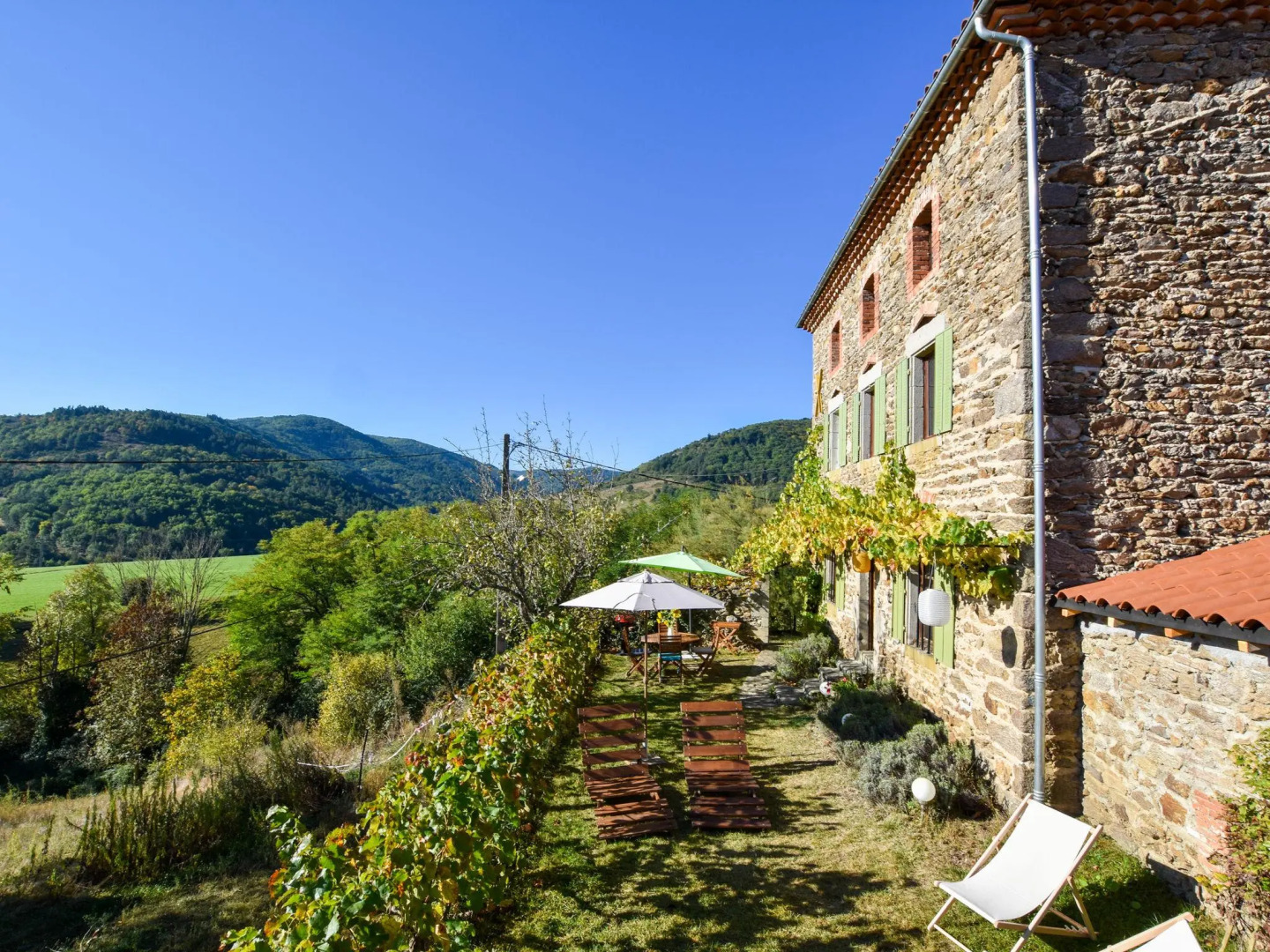 Country house in the Gorges de l'Allier in Auvergne.