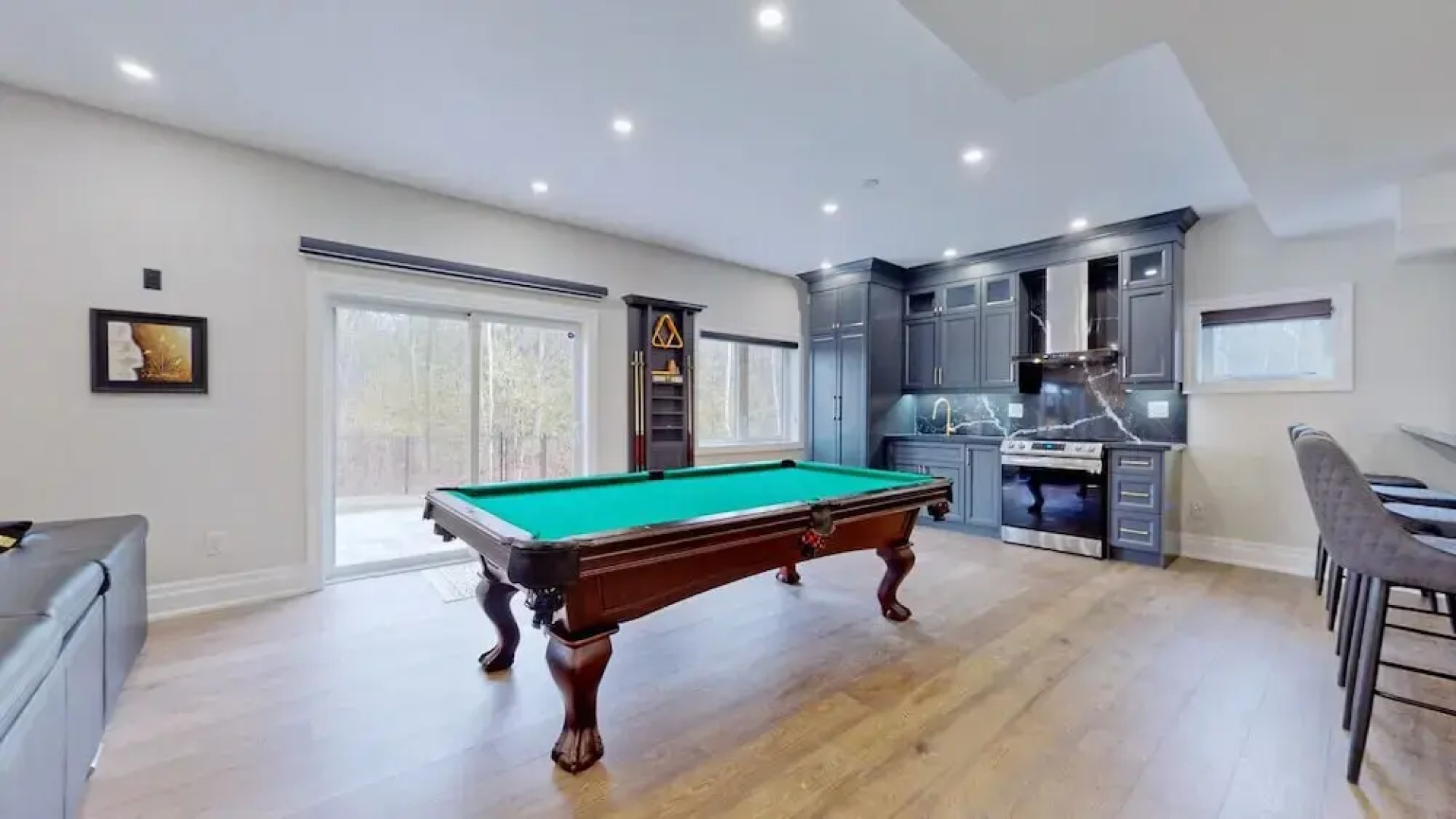 Family Modern Walkout Basement w Sauna Ski Resort 30min