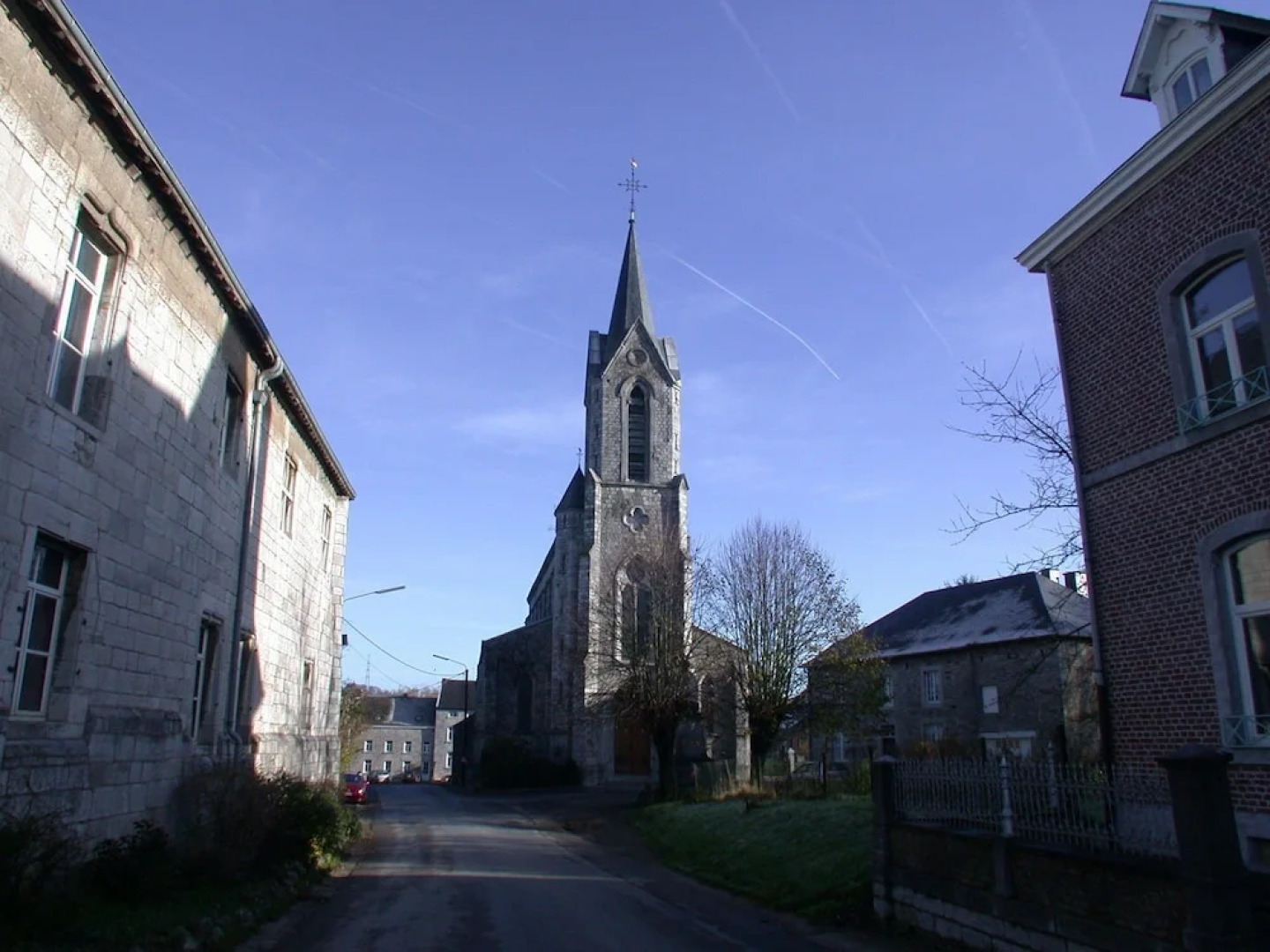 At the Edge of a Nice Village, This Beautiful Castle