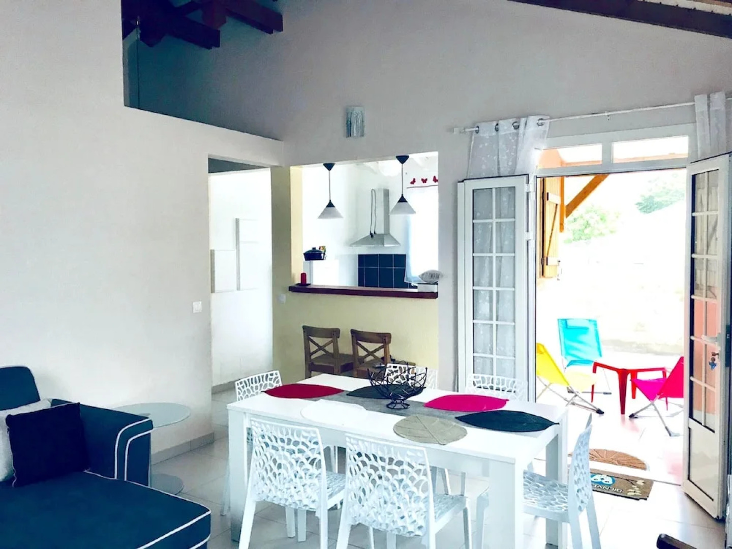 House With 2 Bedrooms in Petit-canal, With Wonderful sea View, Enclosed Garden and Wifi - 8 km From the Beach
