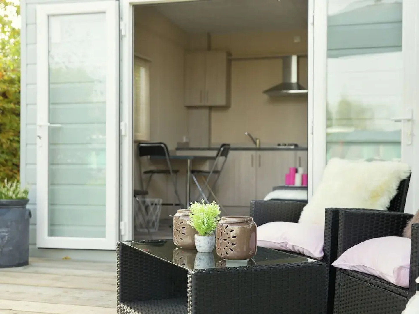 Chalet With a Decorative Fireplace