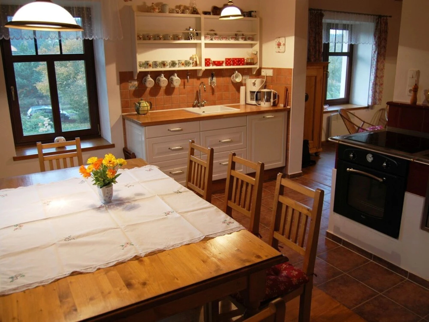 Spacious Holiday Home In Karlovice With Fenced Garden