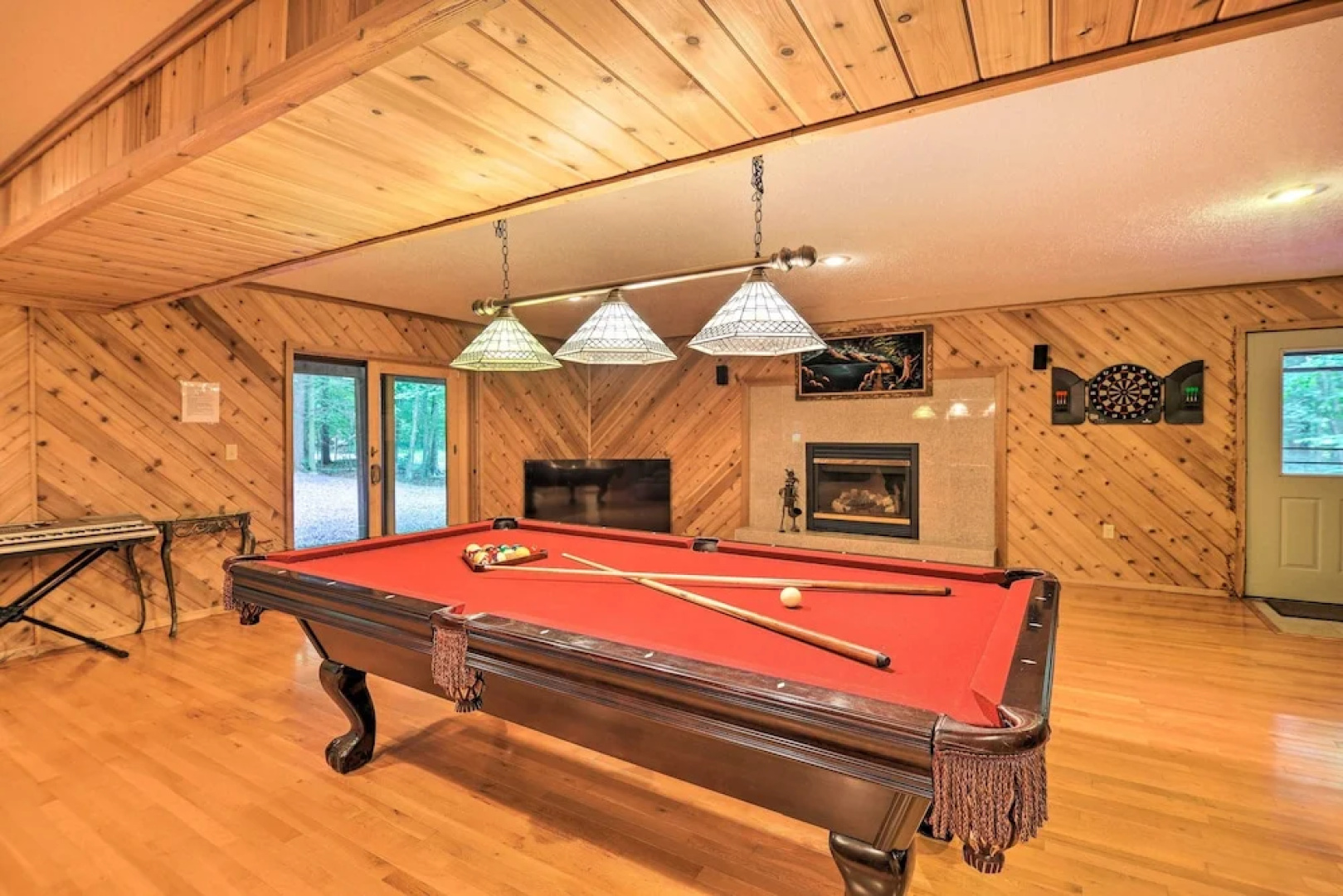 Fire Pit, Indoor Pool Access: Big Bass Lake Cabin