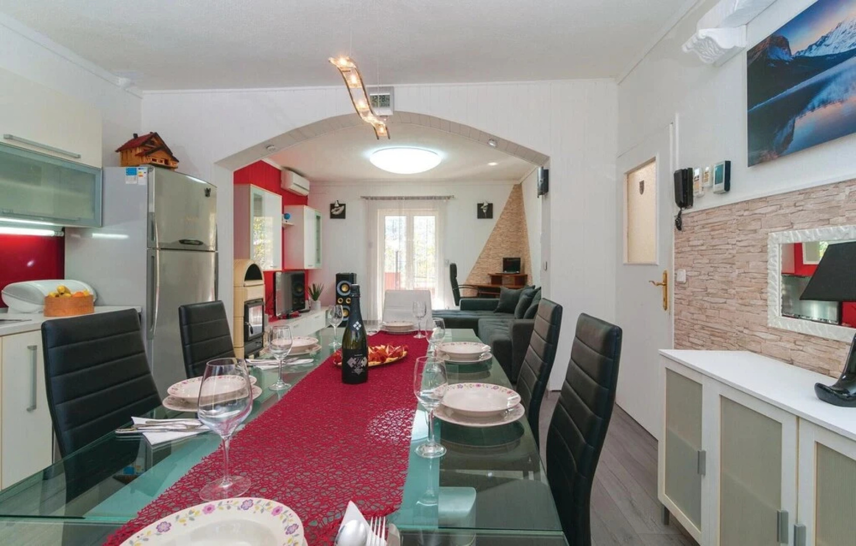 Nice Home in Srinjine With Sauna, Wifi and 4 Bedrooms