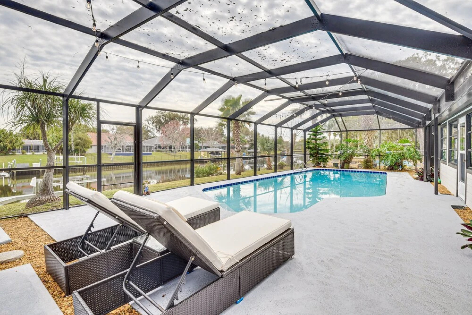 Canal-Front Palm Coast Home: Dock & Outdoor Pool!