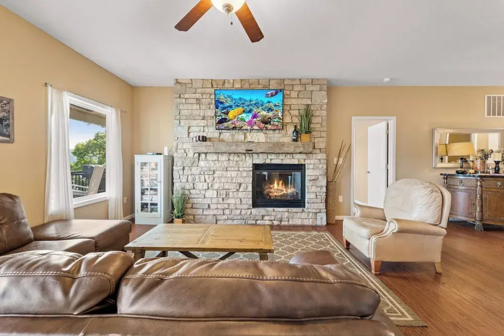 Lakefront Ozarks Home: Tiki Bar, Pool, Deck, Views