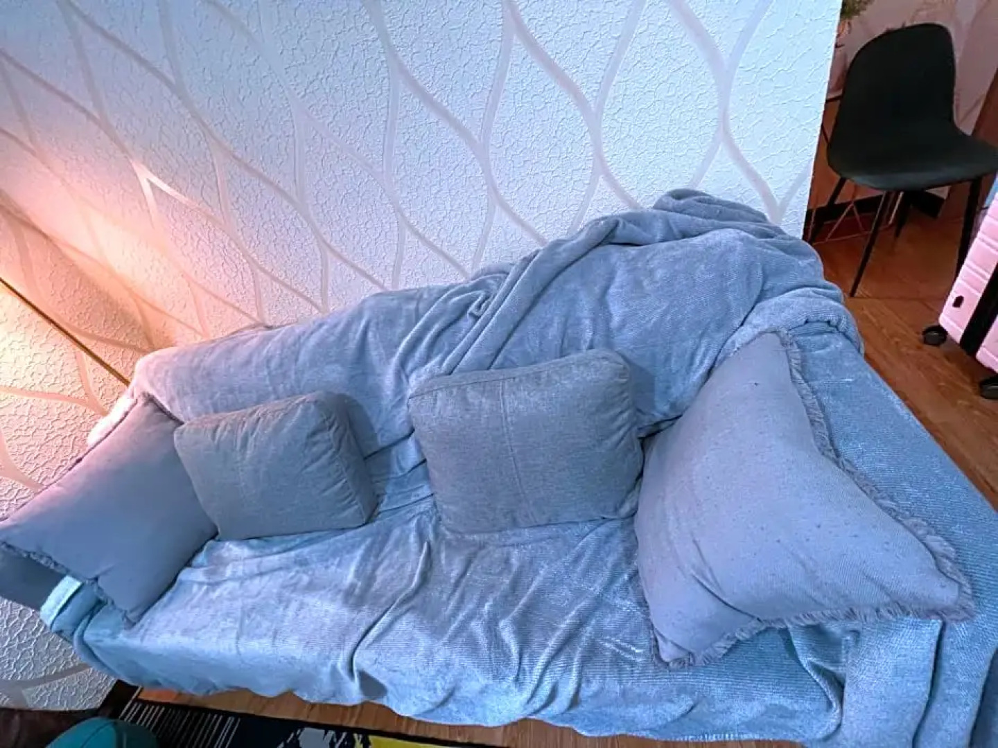 New Cozy 2 bedroom unit condotel for staycation with living room and kitchen set with pool