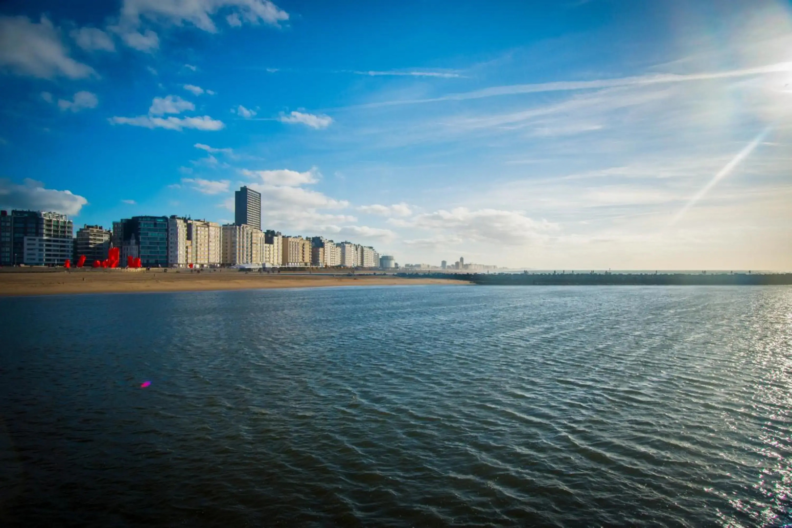 SEAVIEW very spacious apartment OOSTENDE - 10 p - Type Liège - superb seaview from the 7th floor - 2 bathrooms - beachfront