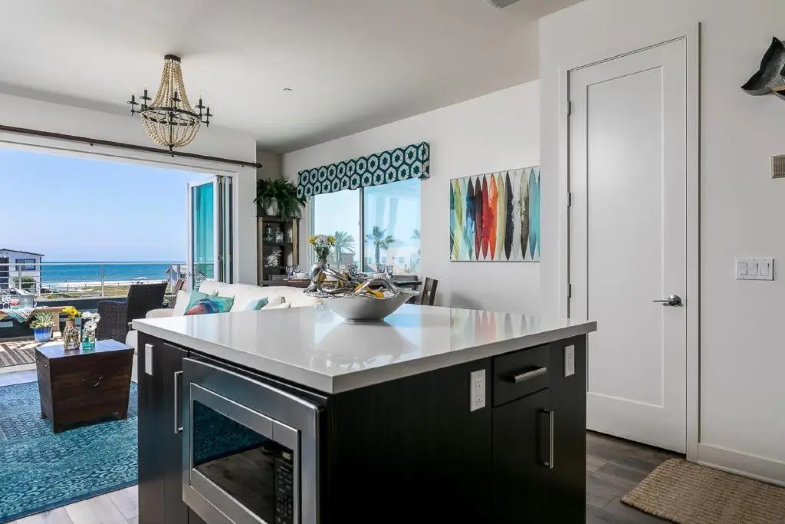 Ocean View 3 Bedrooms Condo, just steps from the park, pier & water!