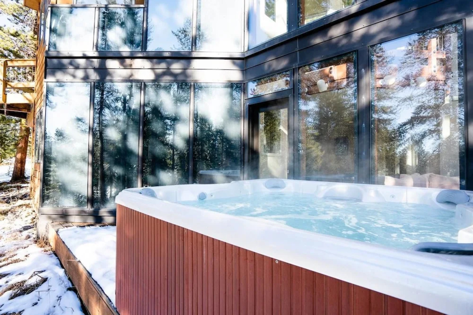 The Atrium Haven Winter Park Cabin Hot Tub