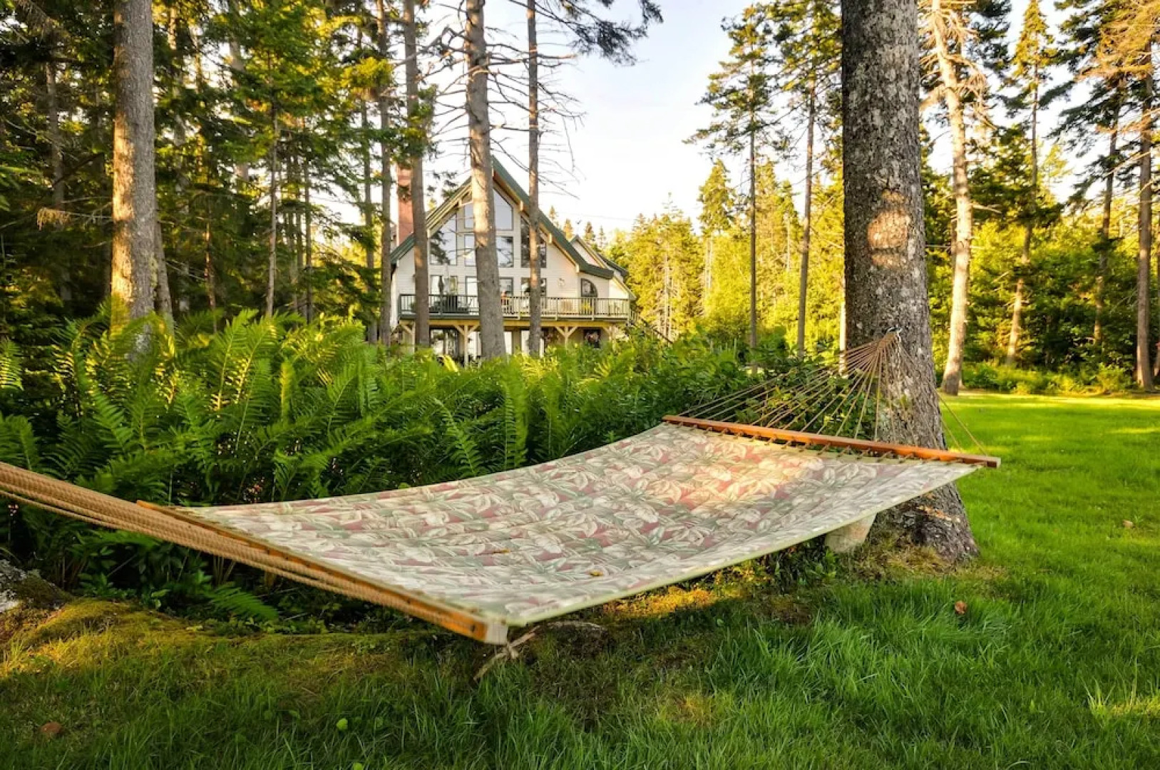Waterfront Prospect Harbor Cottage: Yard, Fire Pit