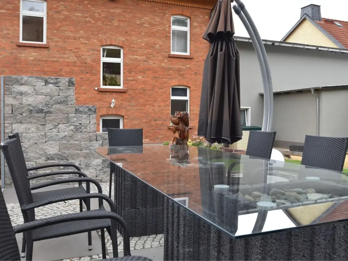 Large Apartment in the Harz With Private Entrance, Fireplace, Garden and Roof Terrace