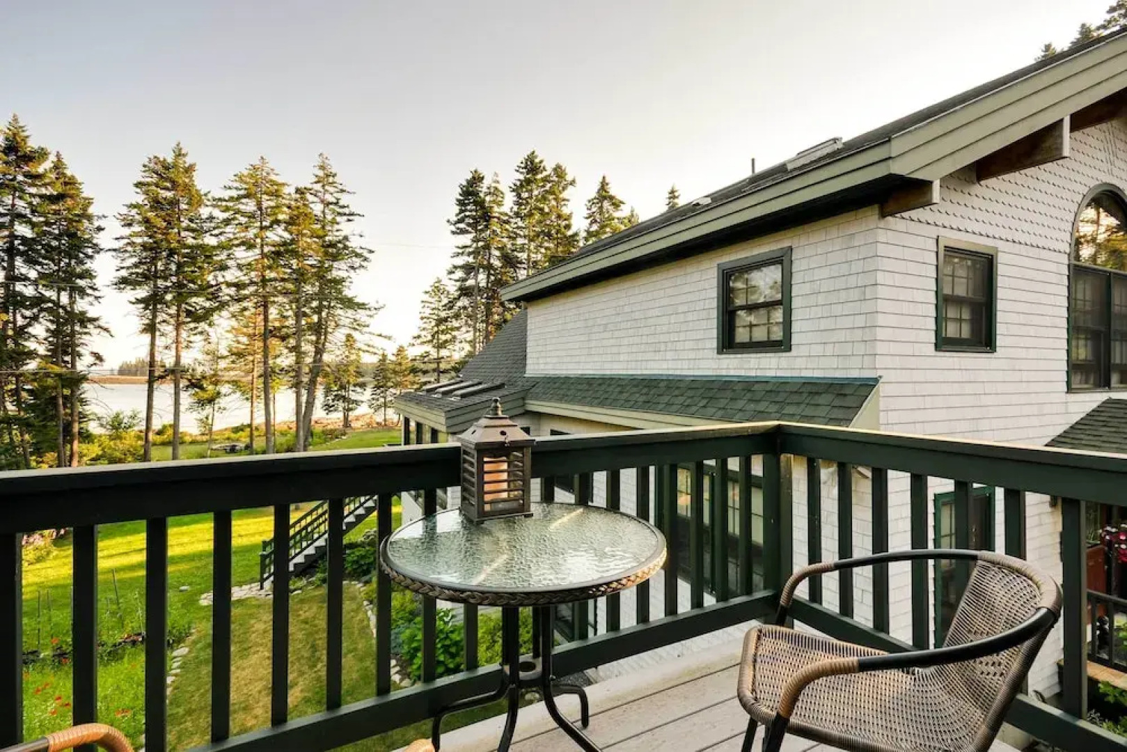 Waterfront Prospect Harbor Cottage: Yard, Fire Pit