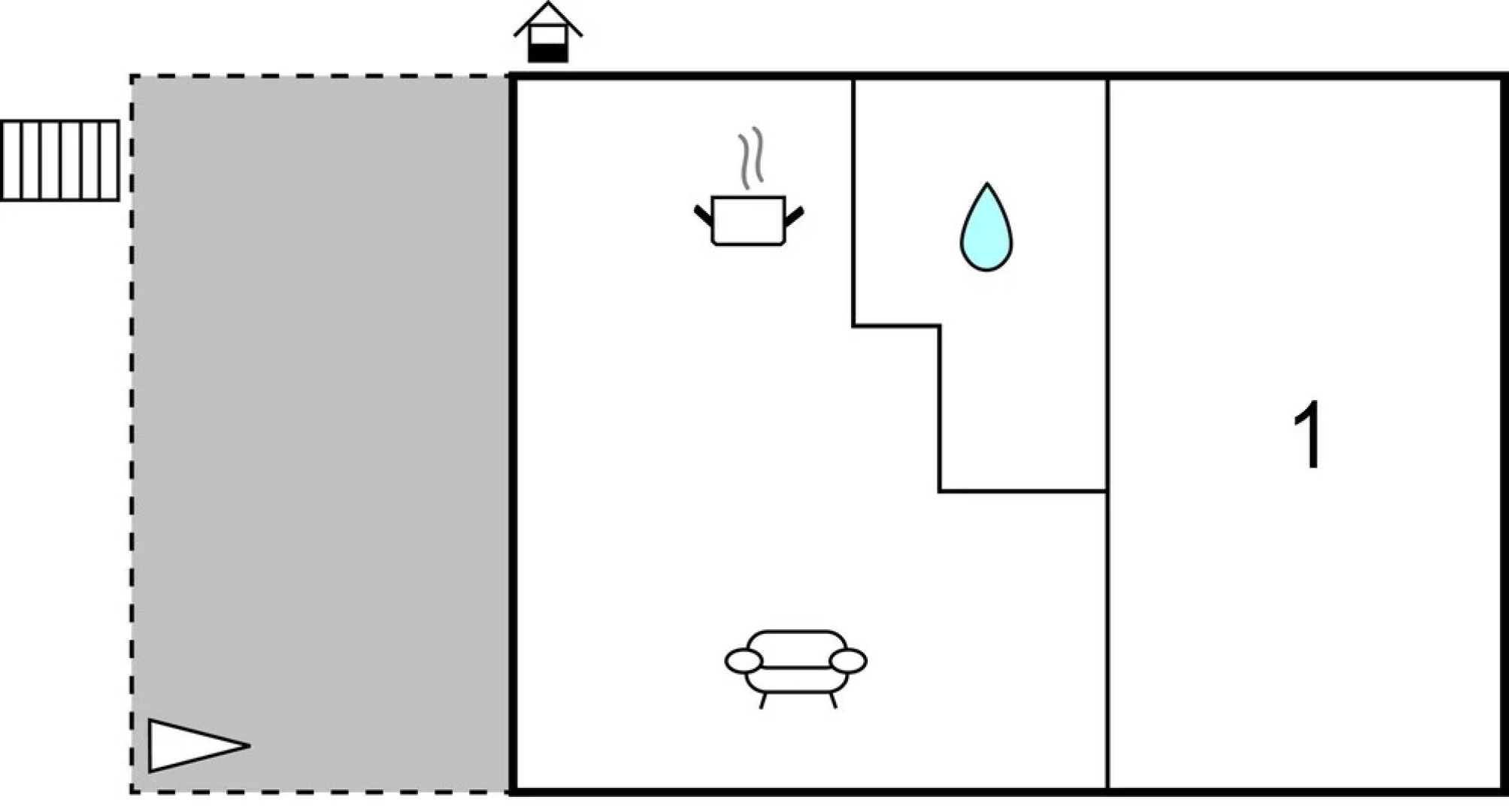 Amazing Home in Ivan Dolac With Wifi and 1 Bedrooms