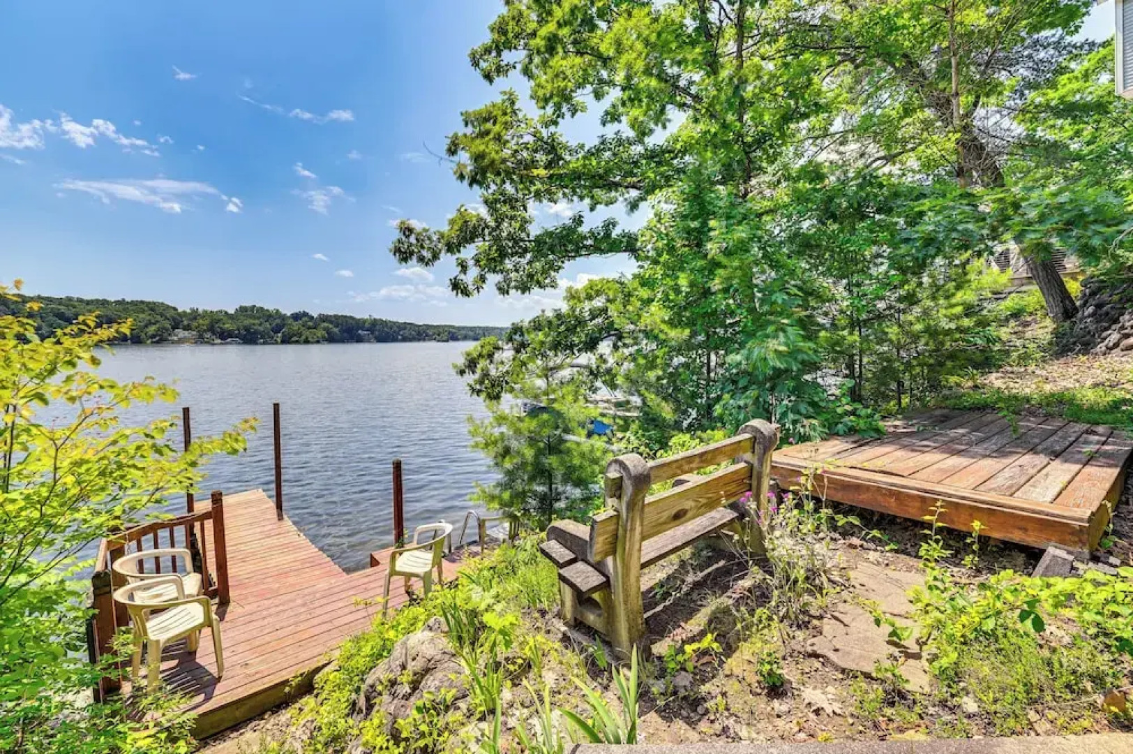 Quiet Cabin on Glen Lake w/ Boat Dock & Deck!