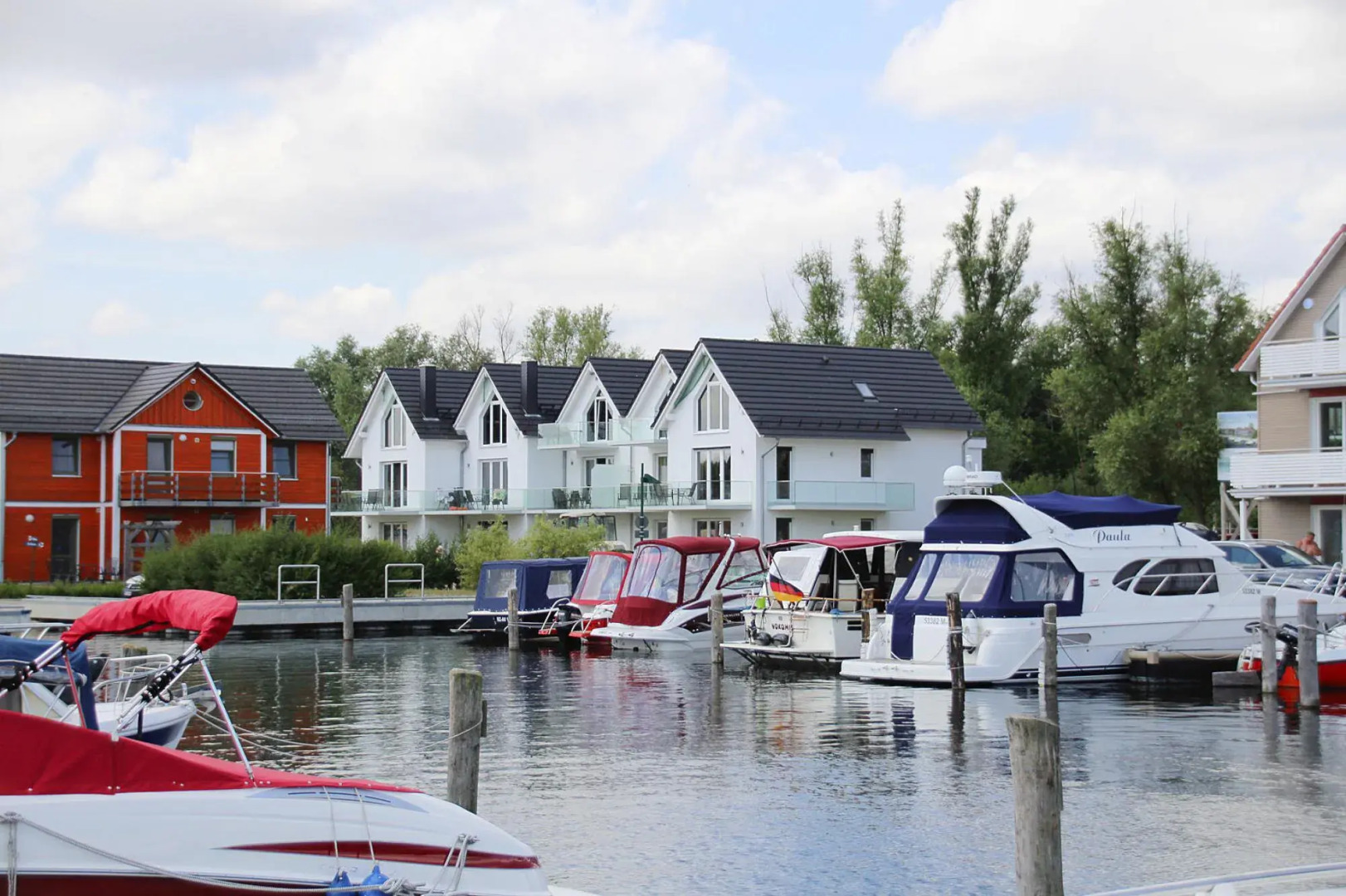 Terraced house harbor flair at the Plauer See, Plau am See