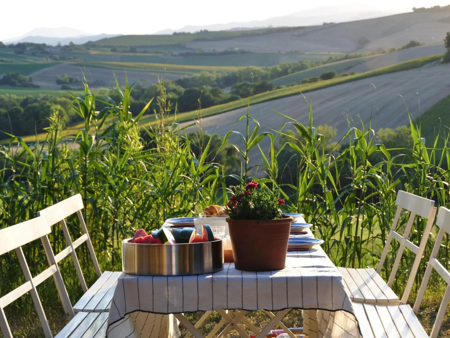 Scenic apartment in Belvedere Ostrense with private pool