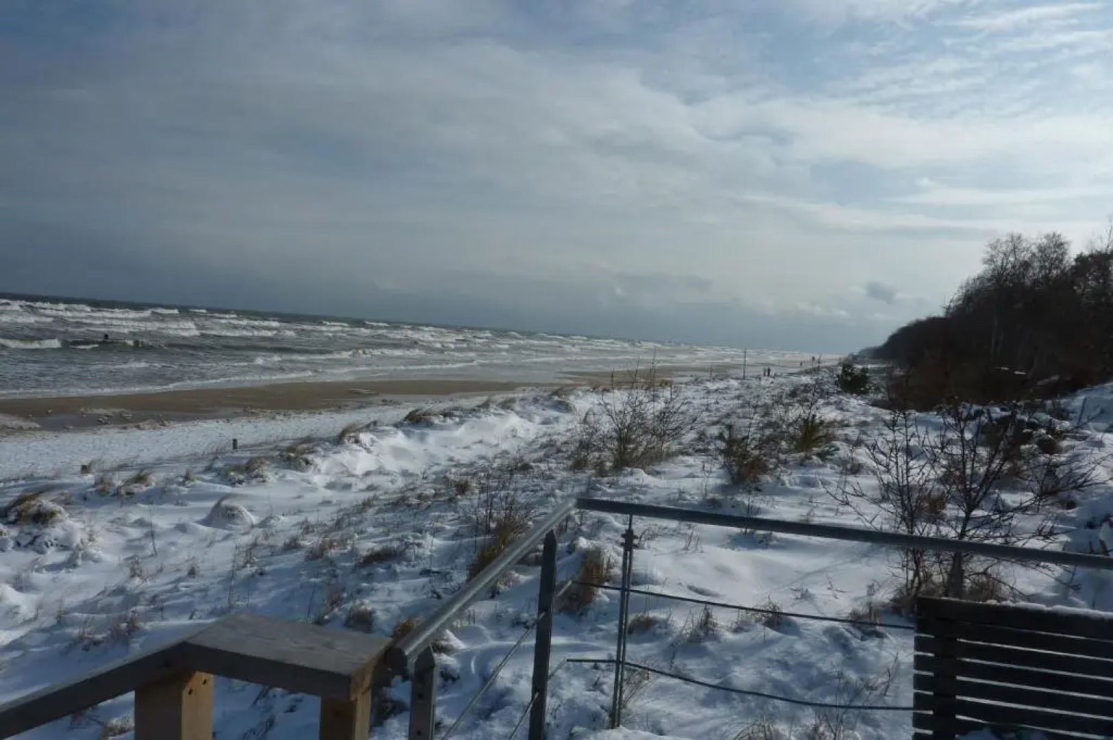 moderne 3-Raum Ferienwohnung Strandmöwe mit Panoramafenster