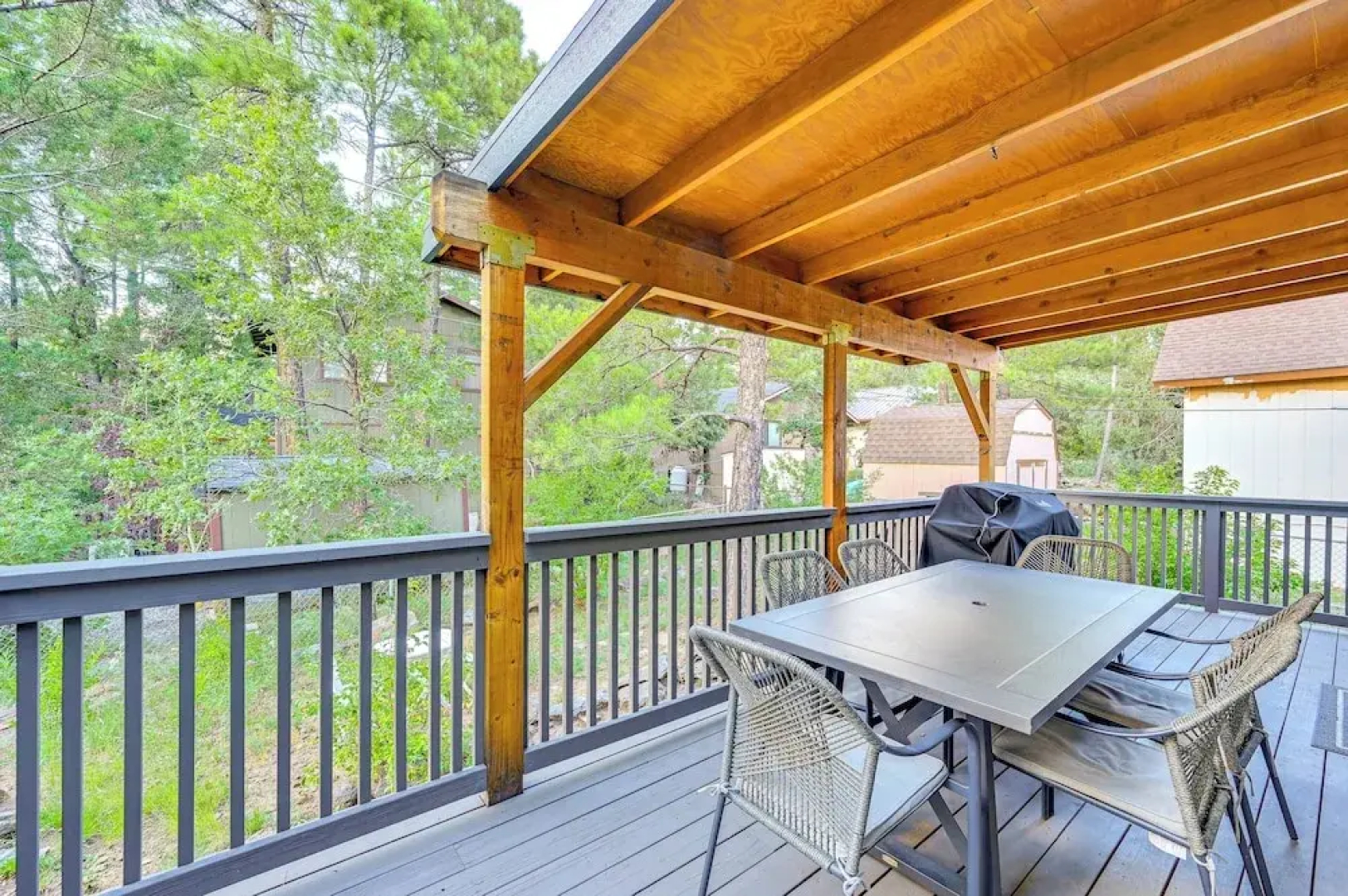 Deck & Grill: A-frame Cabin in Munds Park!