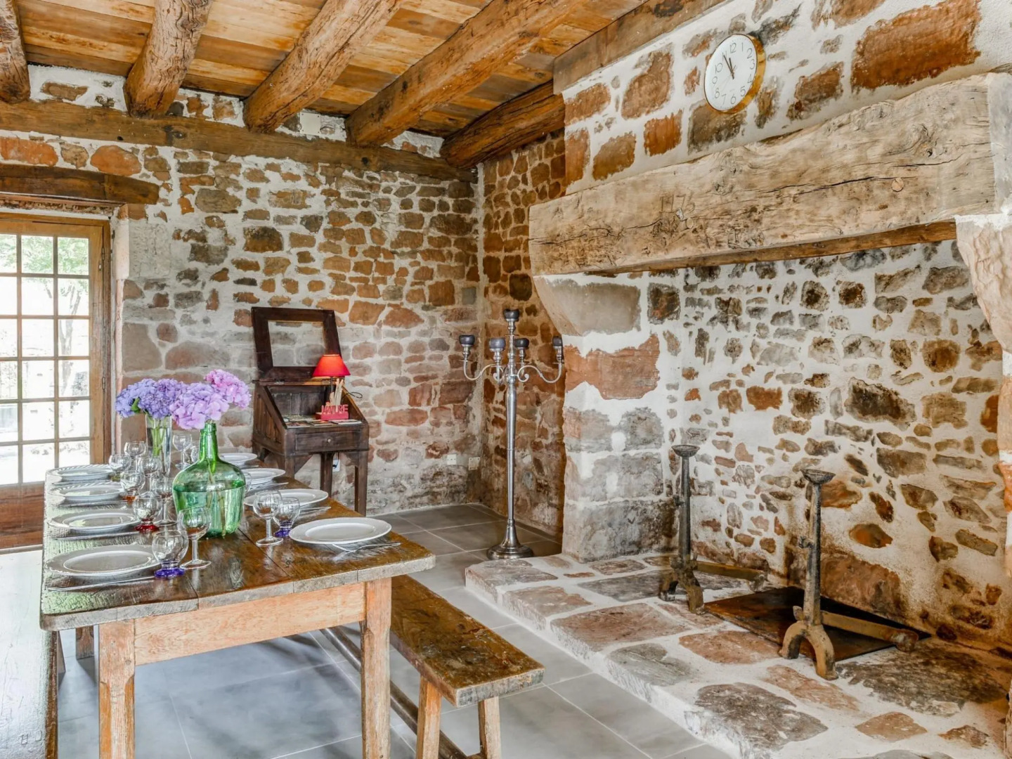 Spacious, Authentic Farmhouse in a Hamlet With Magnificent View and Pool