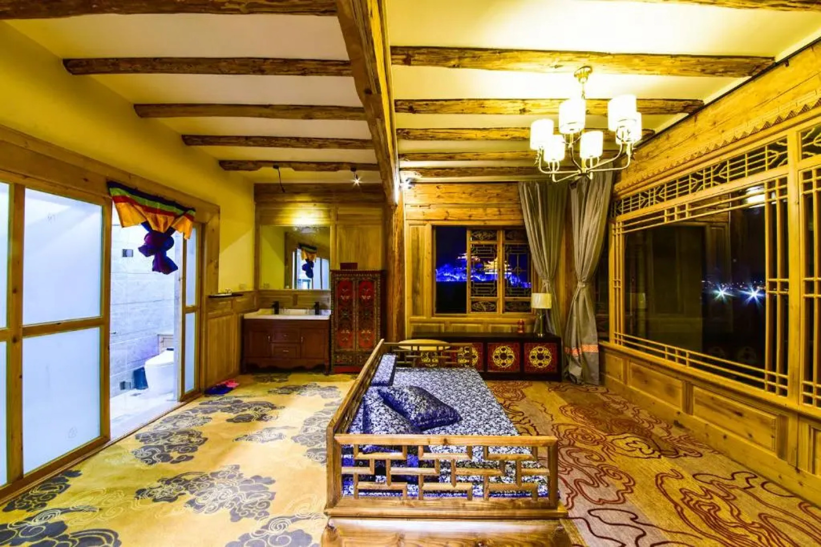 The blue mountains on the moon