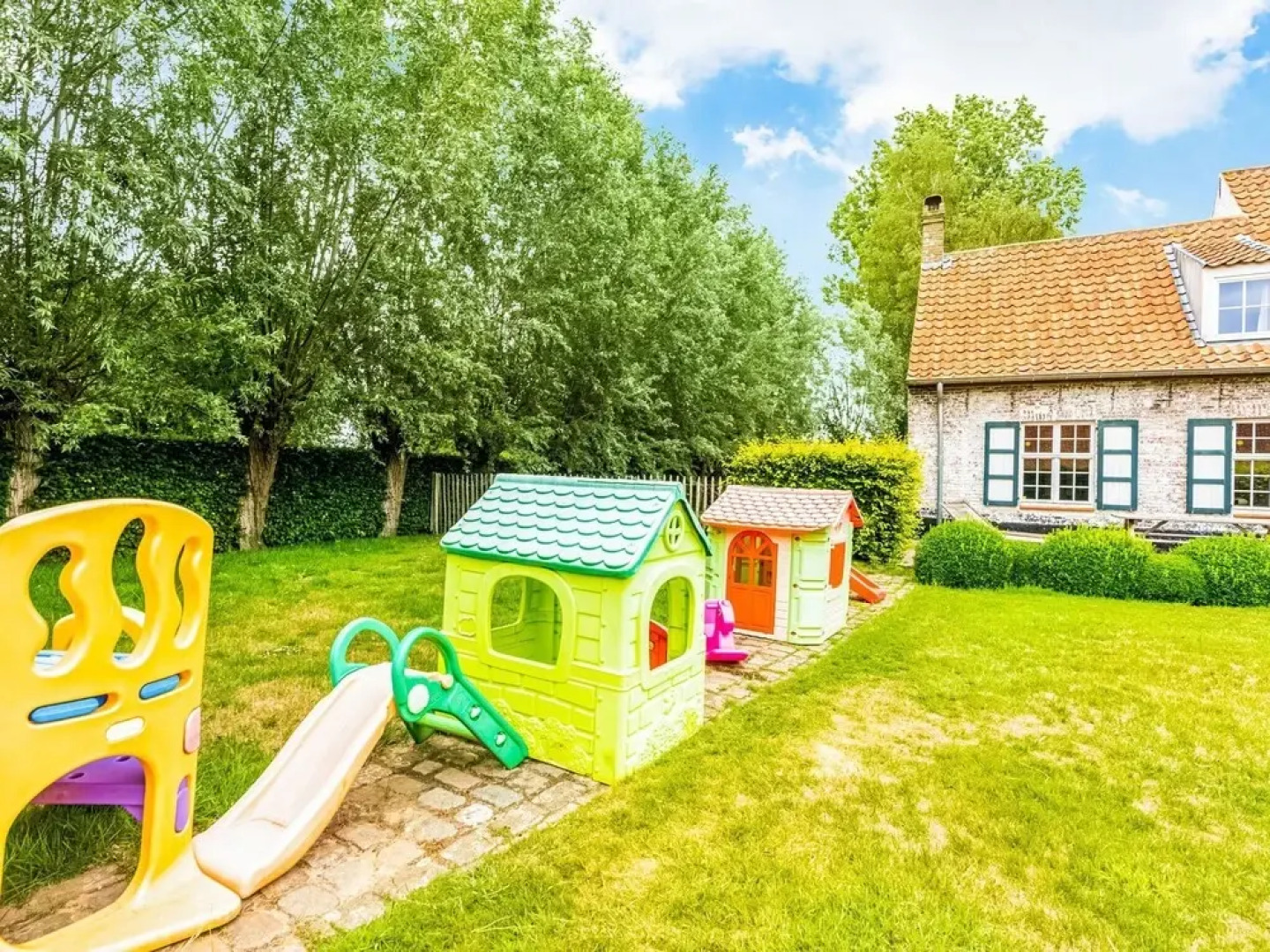 Historic Farmhouse Middle of Polder Landscape
