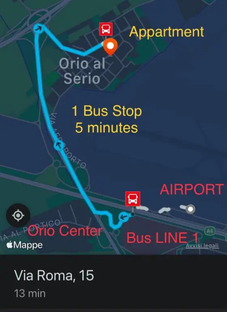 ORIO Bergamo 24h AIRPORT TOP APPARTMENT VICINO ALL'AEROPORTO