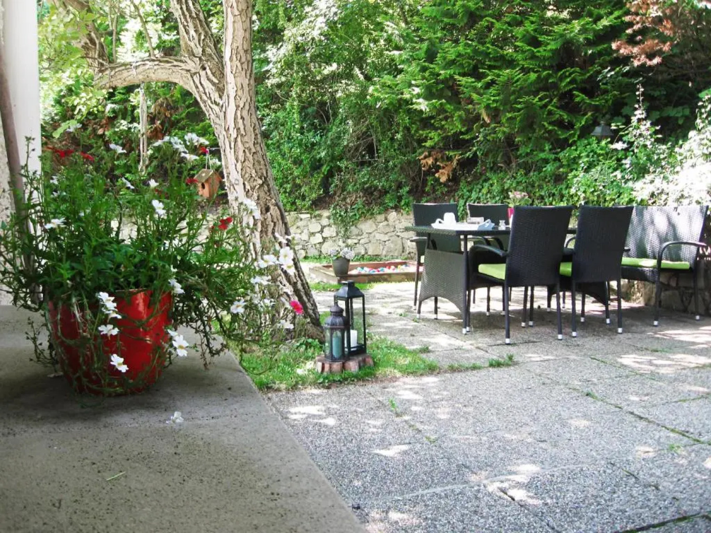 Danube view house with garden