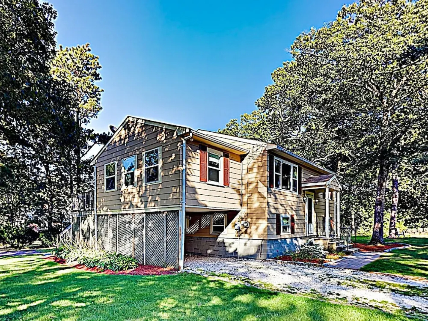 New Listing! Wooded W/ Firepit - Near Beach 4 Bedroom Home