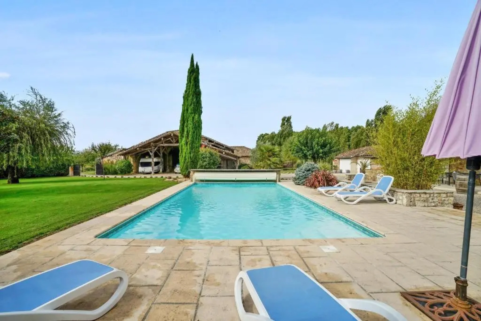 Villa With 4 Bedrooms in Saint Sylvestre sur Lot, With Private Pool an