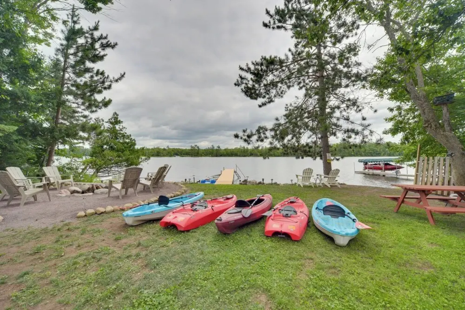 Solon Springs Getaway w/ Dock & Kayaks!