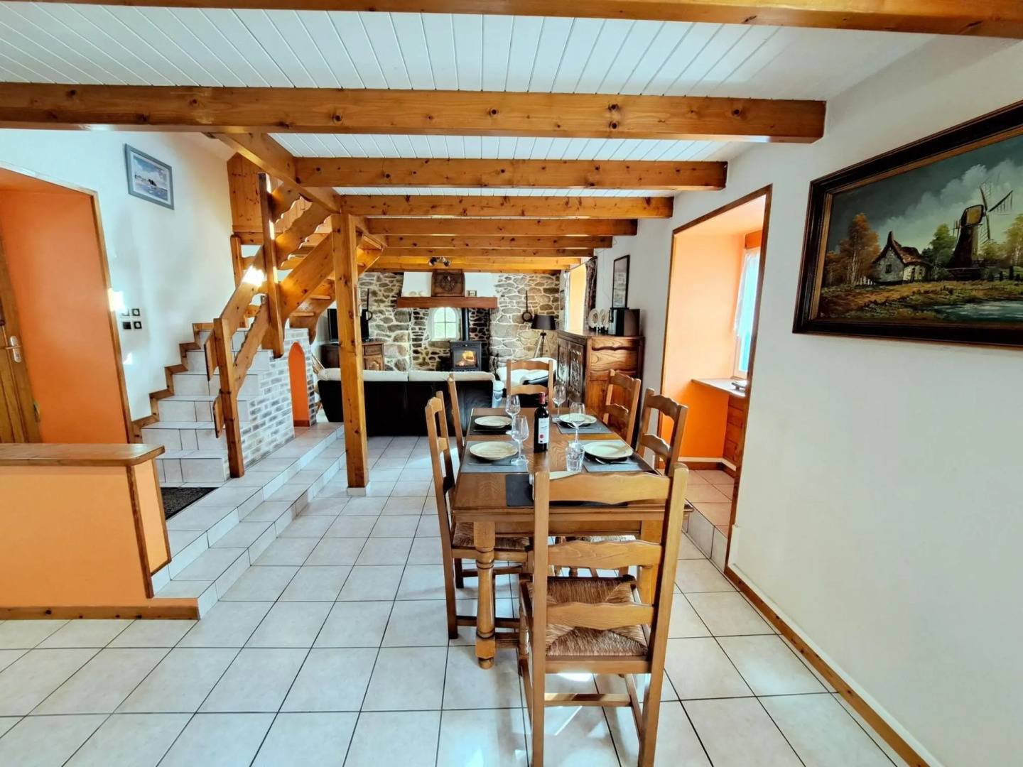 Stone House in Brittany Near Sandy Beaches