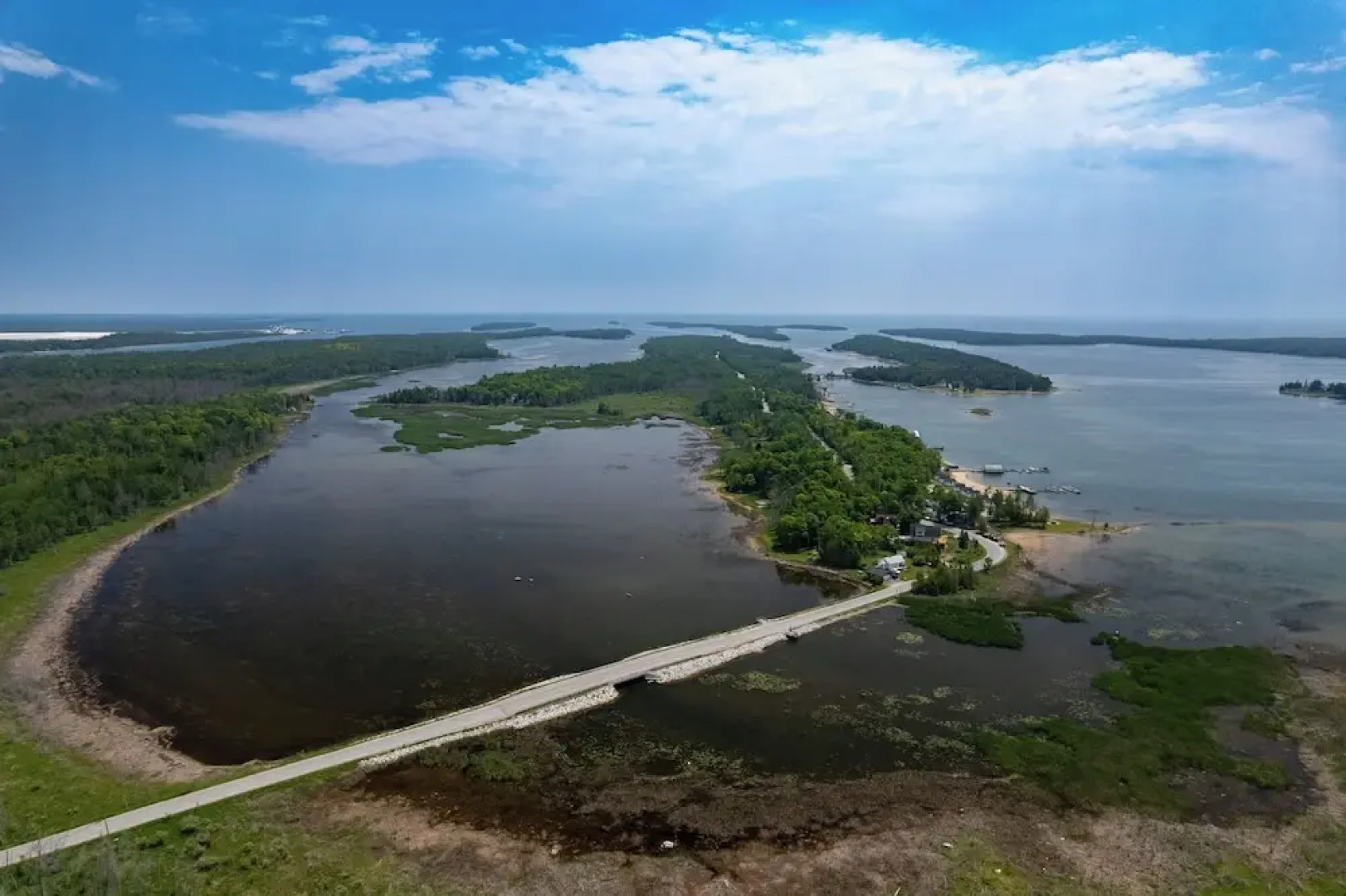 Sandy Beach & Sunset Views: Cedarville Cabin!