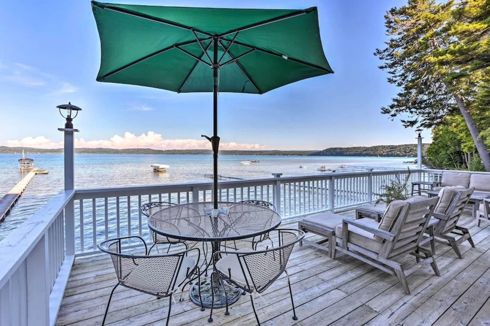 Updated Glen Arbor Cottage on Lake: Dock & Mooring