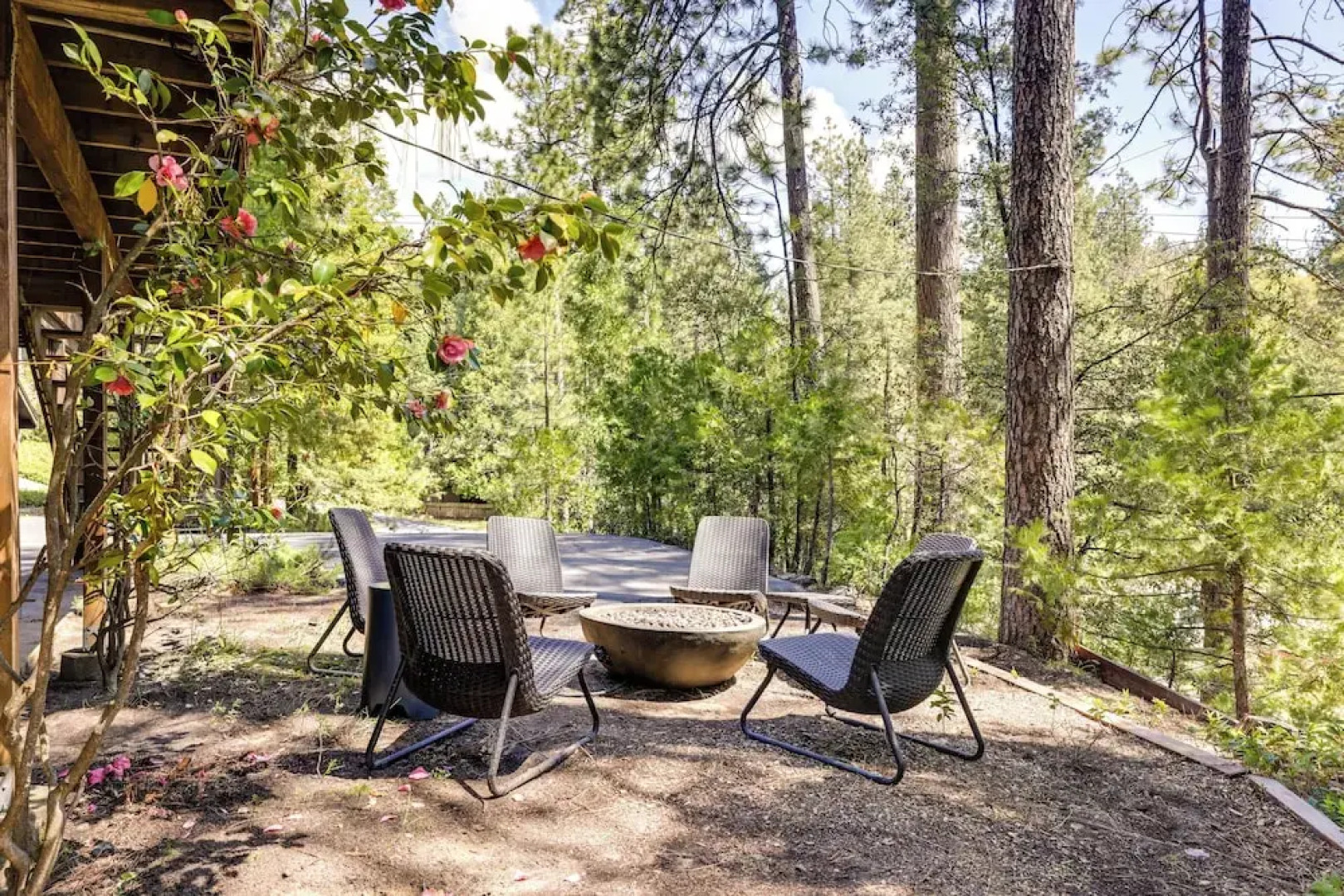 Deck & Fire Pit: Stunning Twain Harte Cabin!