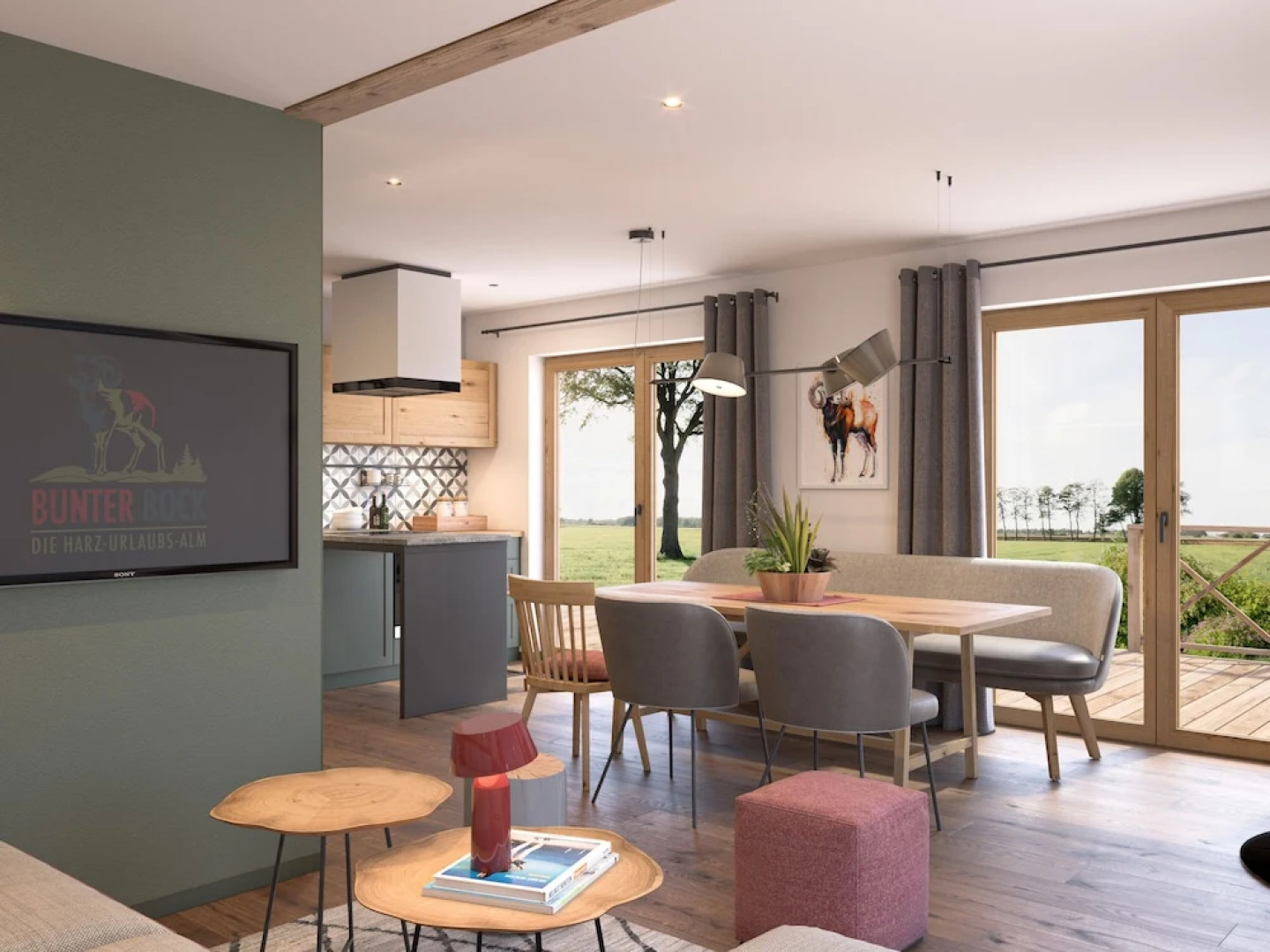 Bunter Bock  Die Harz-Urlaubs-Alm