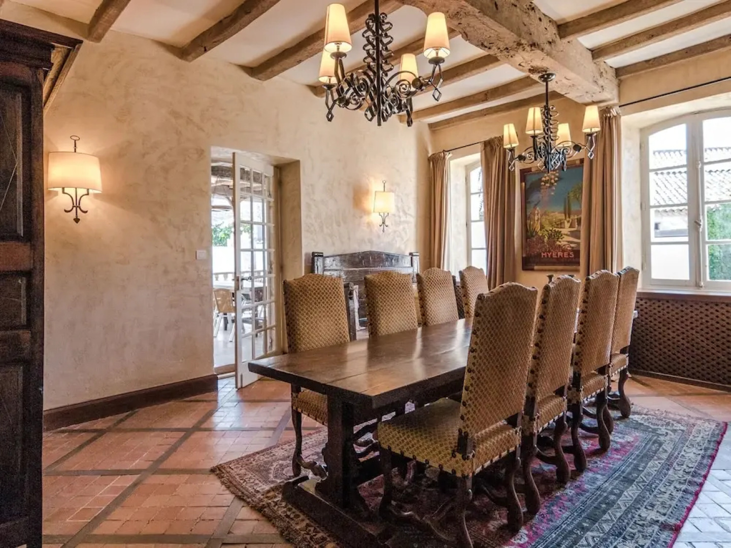 Ritzy Mansion in Sourzac With Tennis Court, Pool & Gym