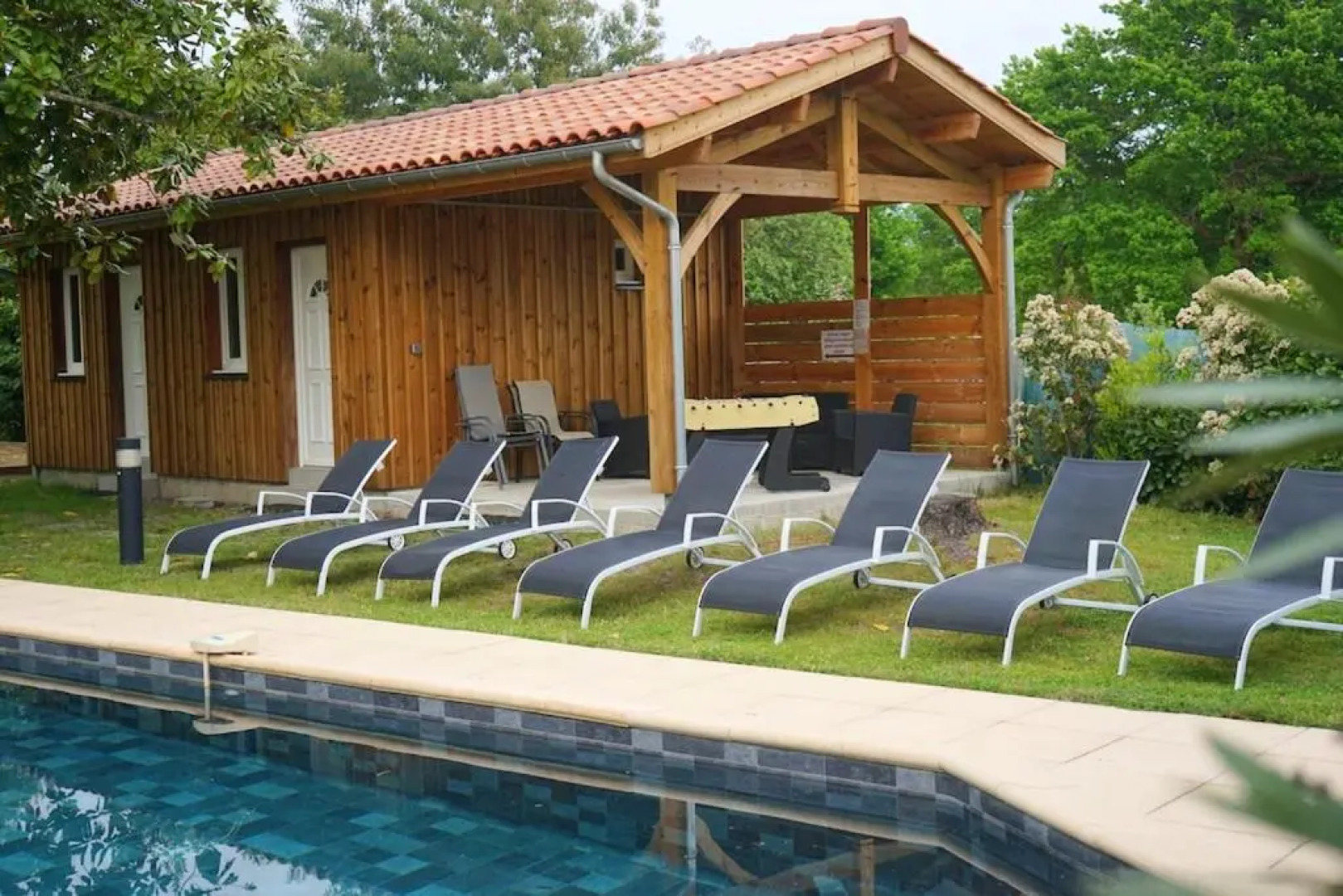 Villa de 6 chambres avec piscine privee jardin clos et wifi a Sainte Eulalie en Born