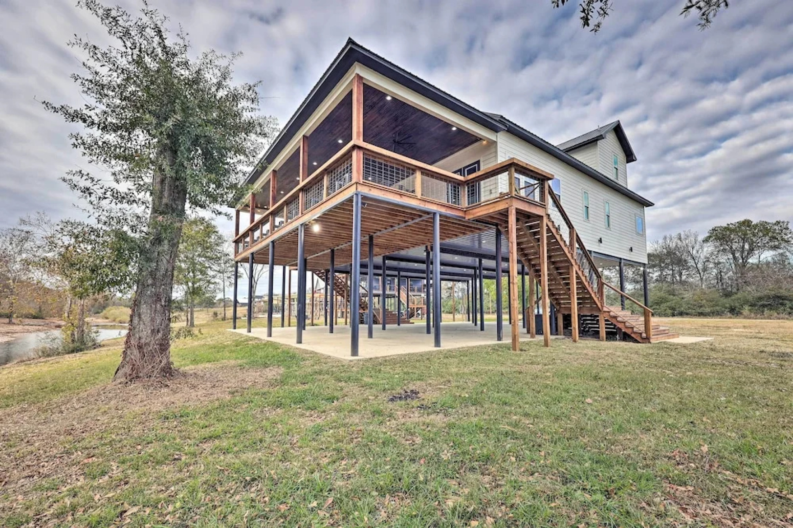 Lavish Riverfront Escape w/ Gas Grill!