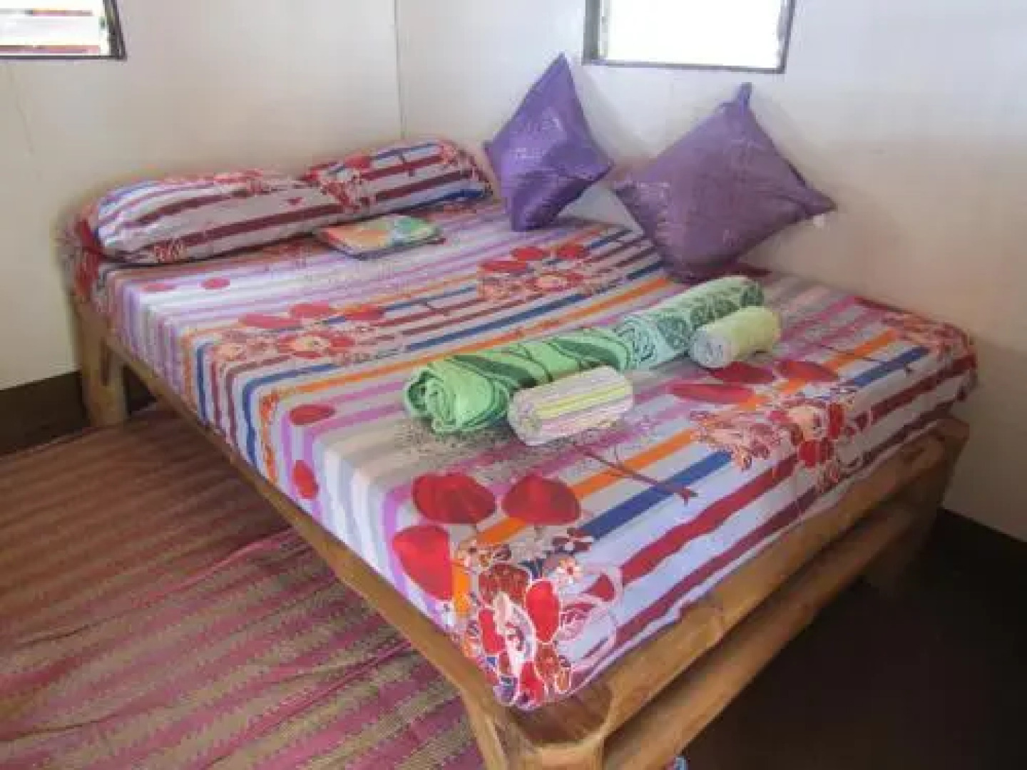 Bamboo village on the beach