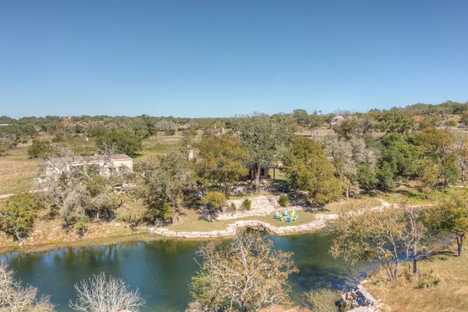 New Gorgeous Ranch With Private Swimming River, Waterfall, & Firepit