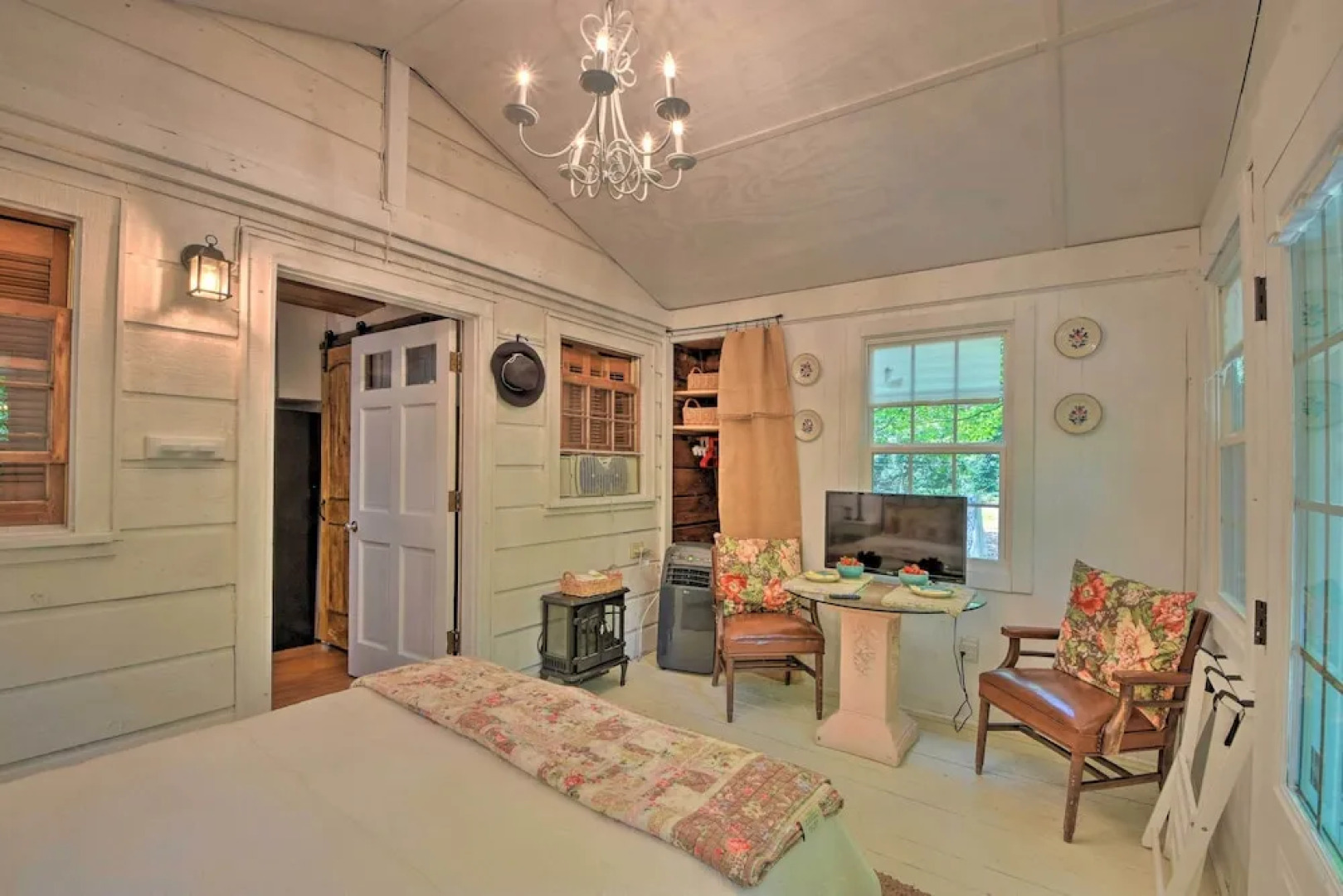 Artist's A-frame Cabin w/ New Interior + Deck