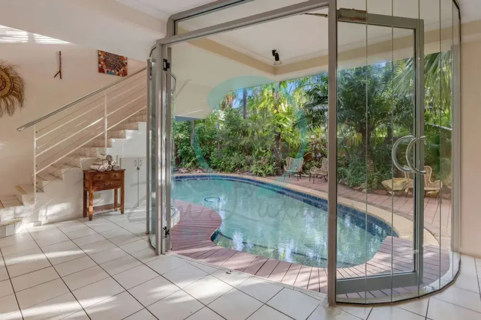 Zen Serene Seascape Family Pool BBQ Markets